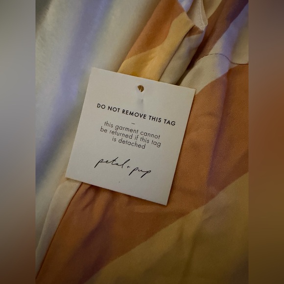 Petal & Pup Striped Tan and Cream Maxi Dress - Picture 6 of 12